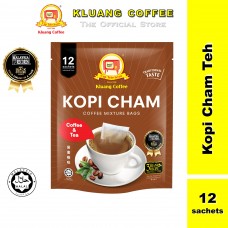 Kluang Coffee Cap Televisyen Kopi Cham (12 individual sachets x 1 pack)